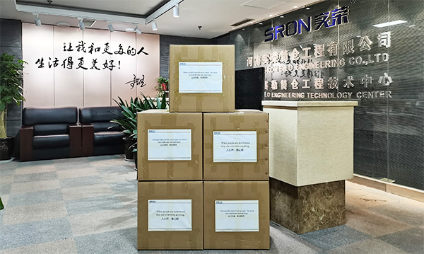 SRON Donate Face Mask To Foreign Client
